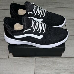 Vans Ultracush 500664 Black White Skate Casual Sneakers Size 10M - 8.5W